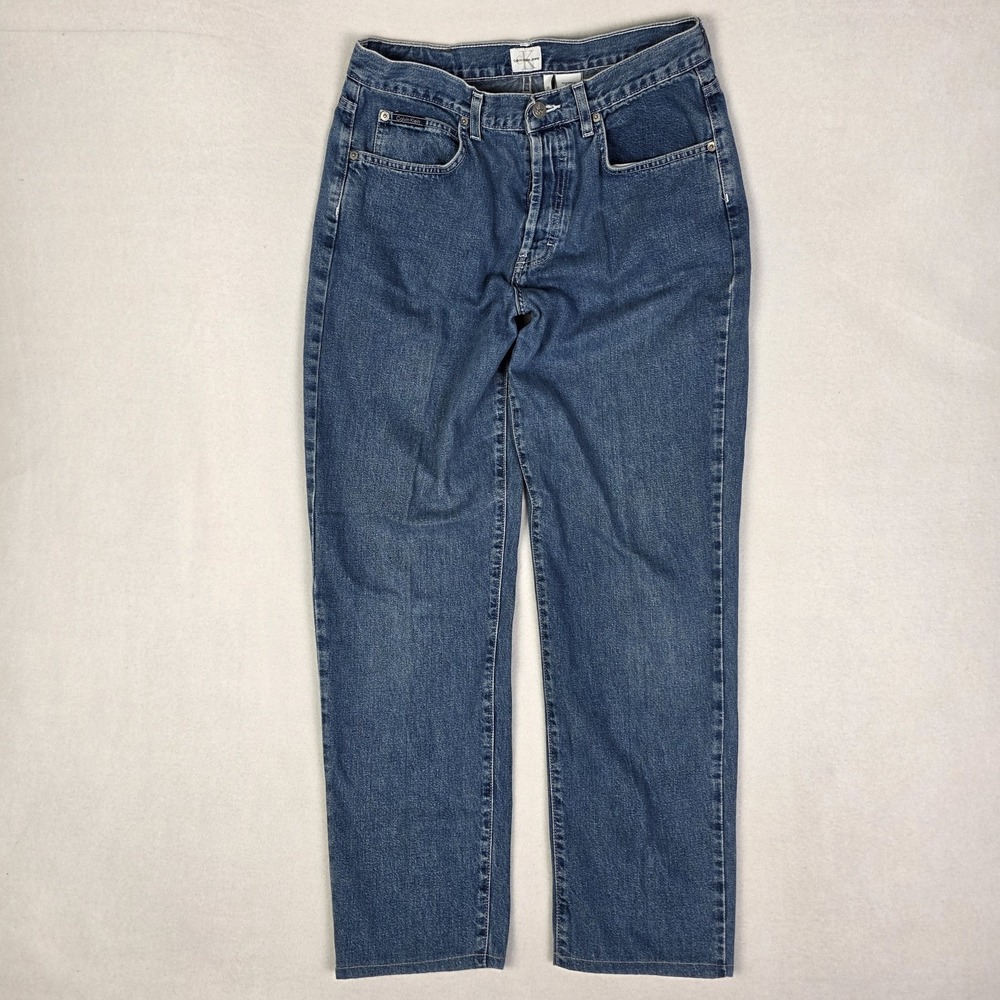 Vintage Y2k Calvin Klein Jeans Womens 11 30x30 Easy Fit Double Stone Wash